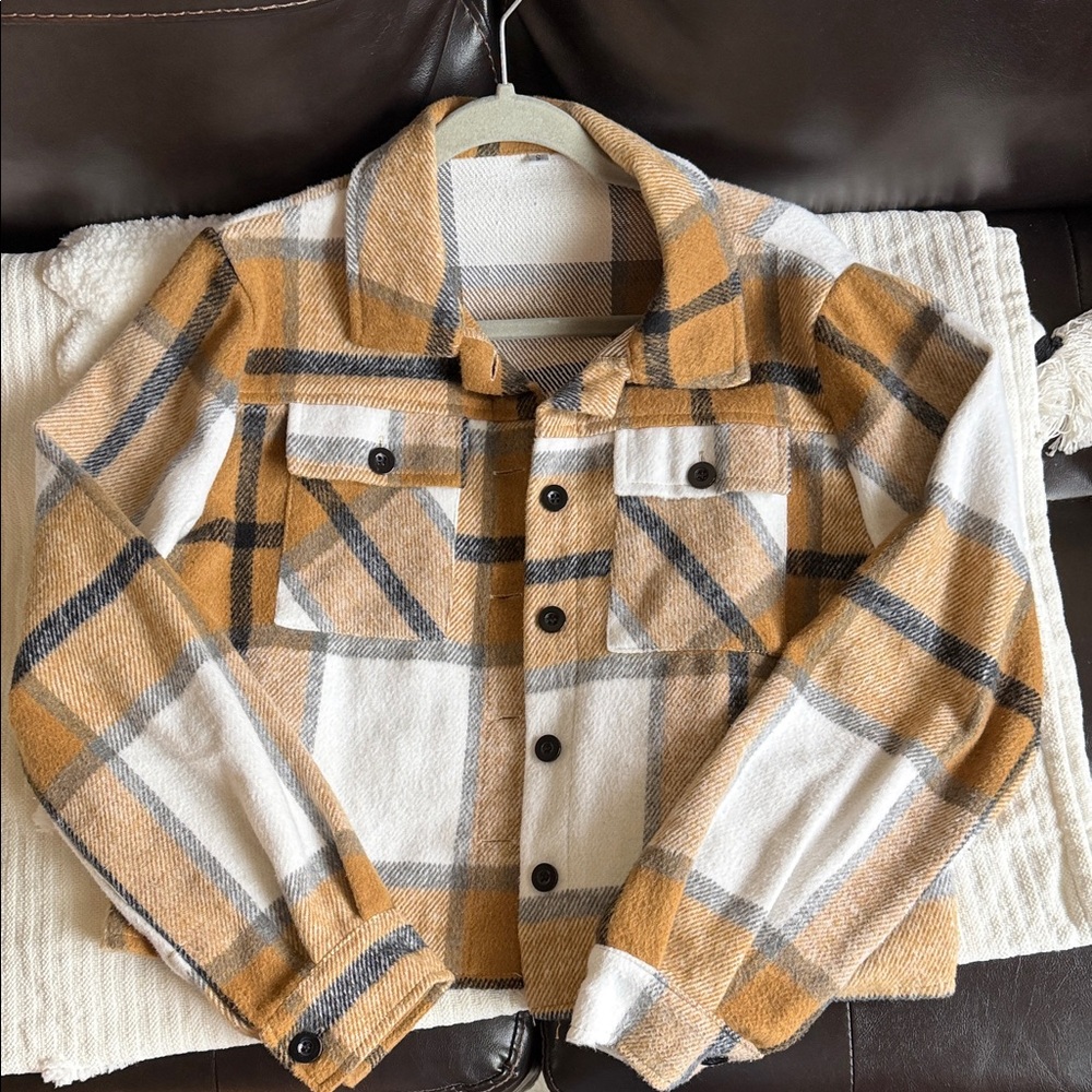 Plaid Button-Up Shacket